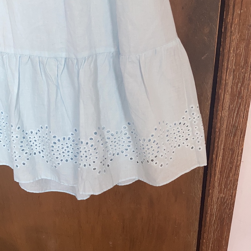 Relisted LC Lauren Conrad floral eyelet detail smock top tie back dress XL XXL - Picture 10 of 17